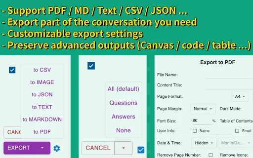 Download ChatGPT Exporter Terbaru – Simpan Chat ke PDF & MD - Screenshot 1
