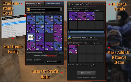 CS2 Trader: Alat Trading CS2 Terbaik untuk Kelola Inventaris - Screenshot 2