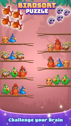 Download Bird Sort: Color Puzzle Master Terbaru – Game Asah Otak - Screenshot 8