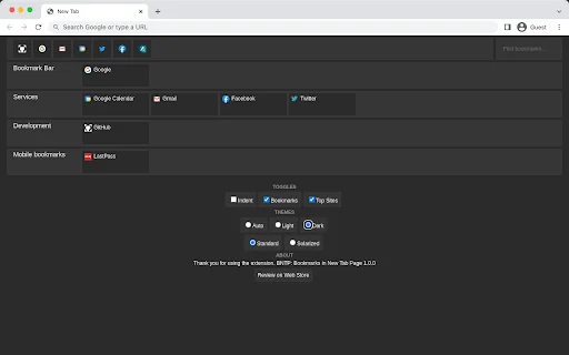BNTP: Bookmarks in New Tab Page – Kelola Bookmark Jadi Mudah - Screenshot 2